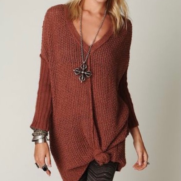 Free People TEAL Genteel Sweater Dress Sz S - Picture 3 of 9